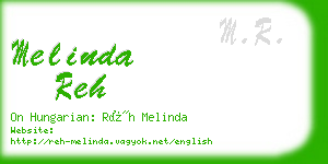 melinda reh business card